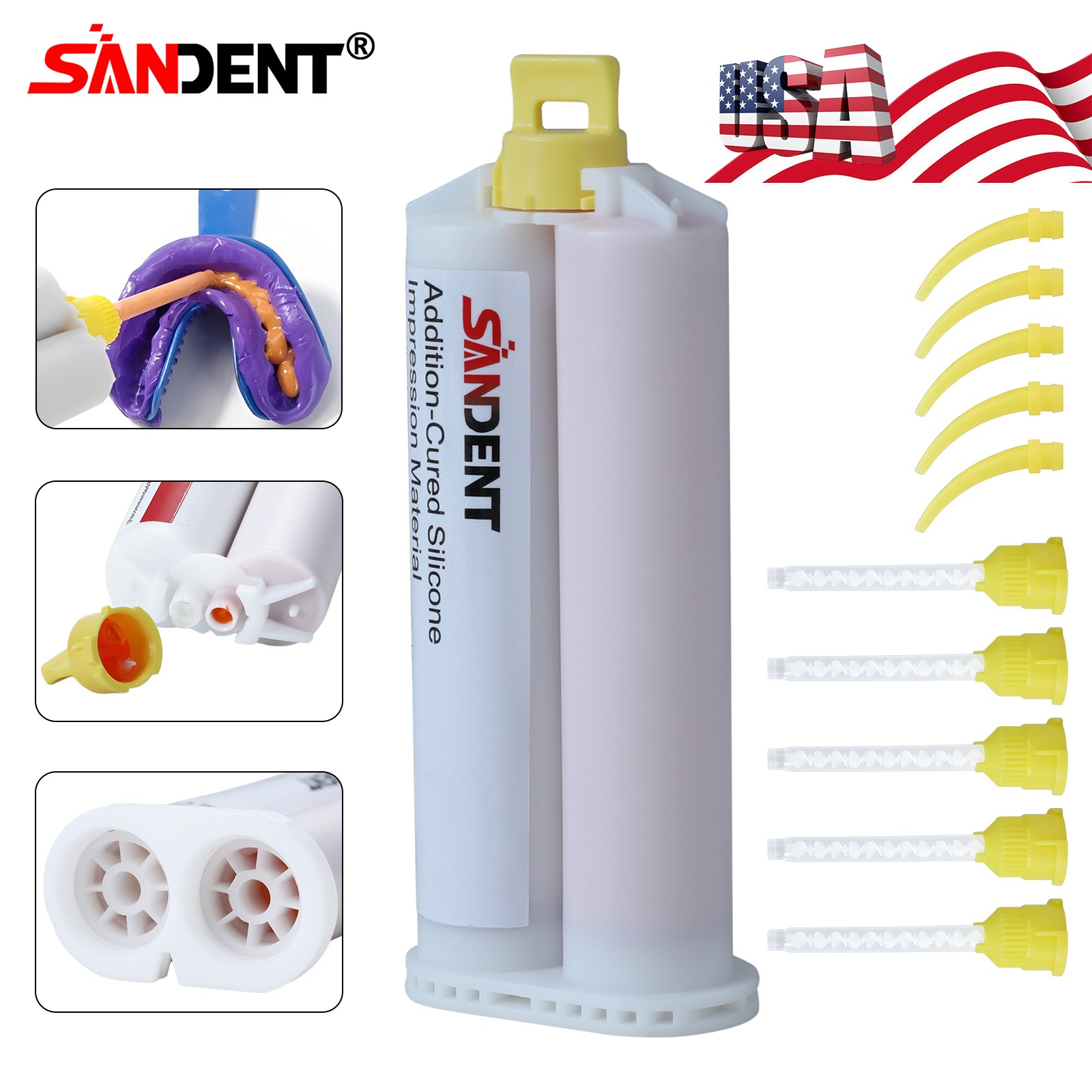 Light Body Regular Set Dental VPS Impression Material, 50ml x 2