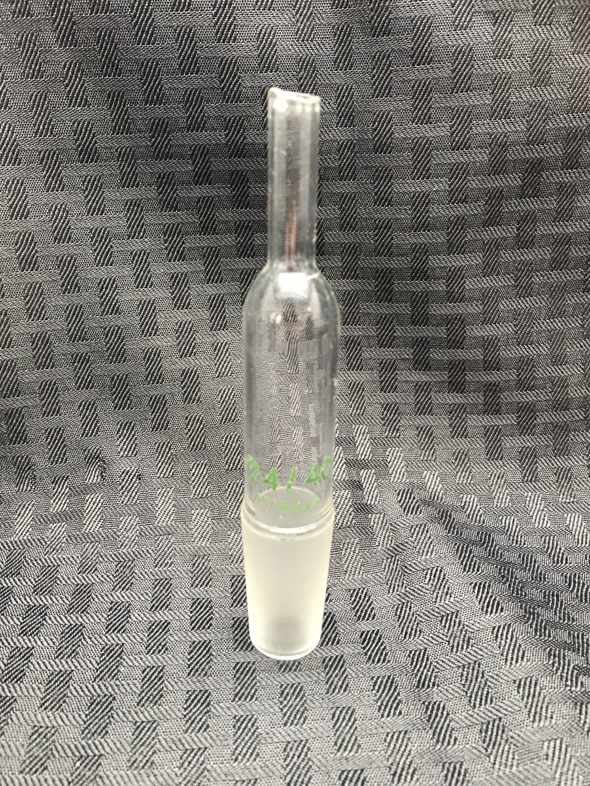 PYREX Glass Straight Septum Inlet Adapter 24/40 Inner Joint 139mm Length B