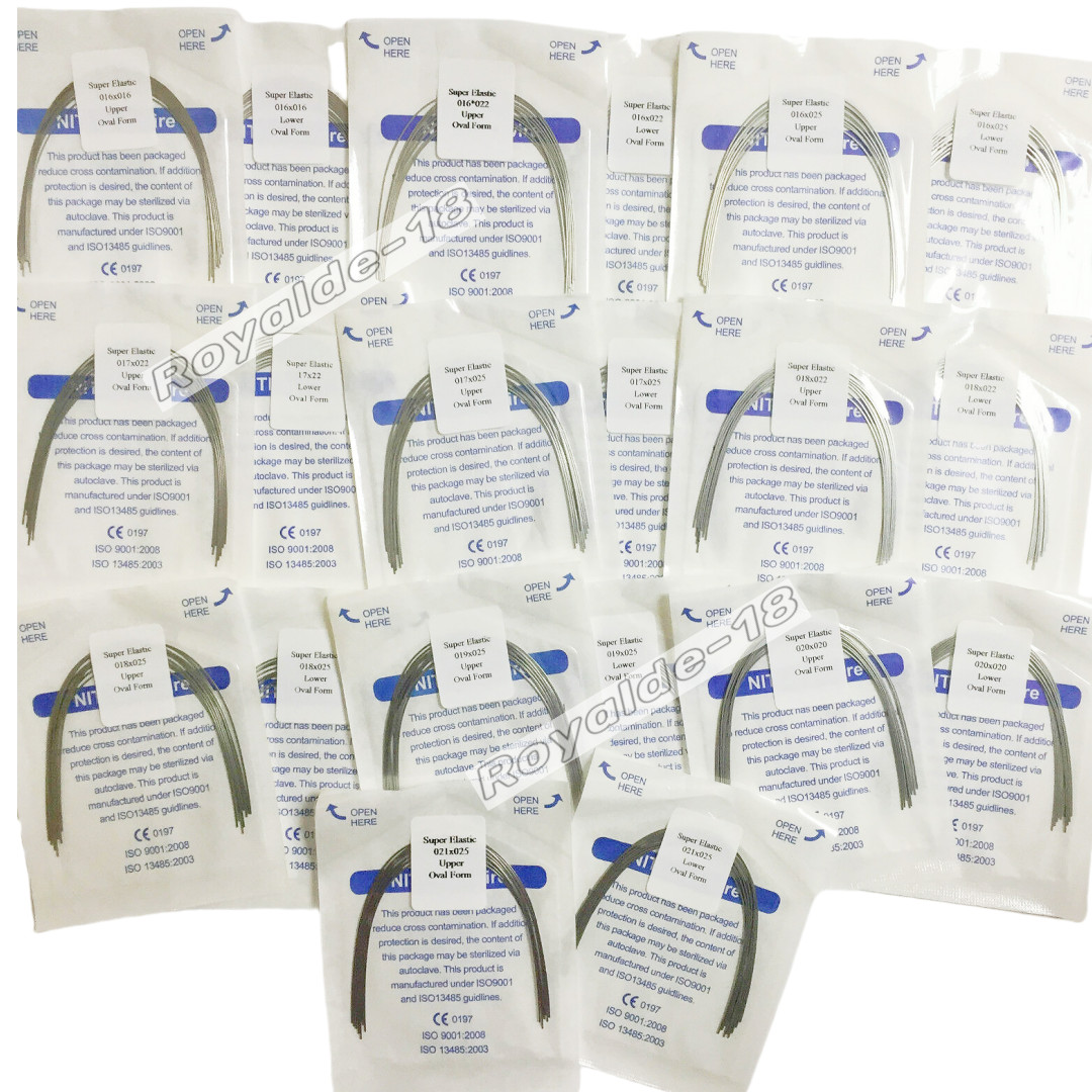 Dental Oval Natural Niti Super Elastic Arch Wires Rectangular Orthodontic Ovoid