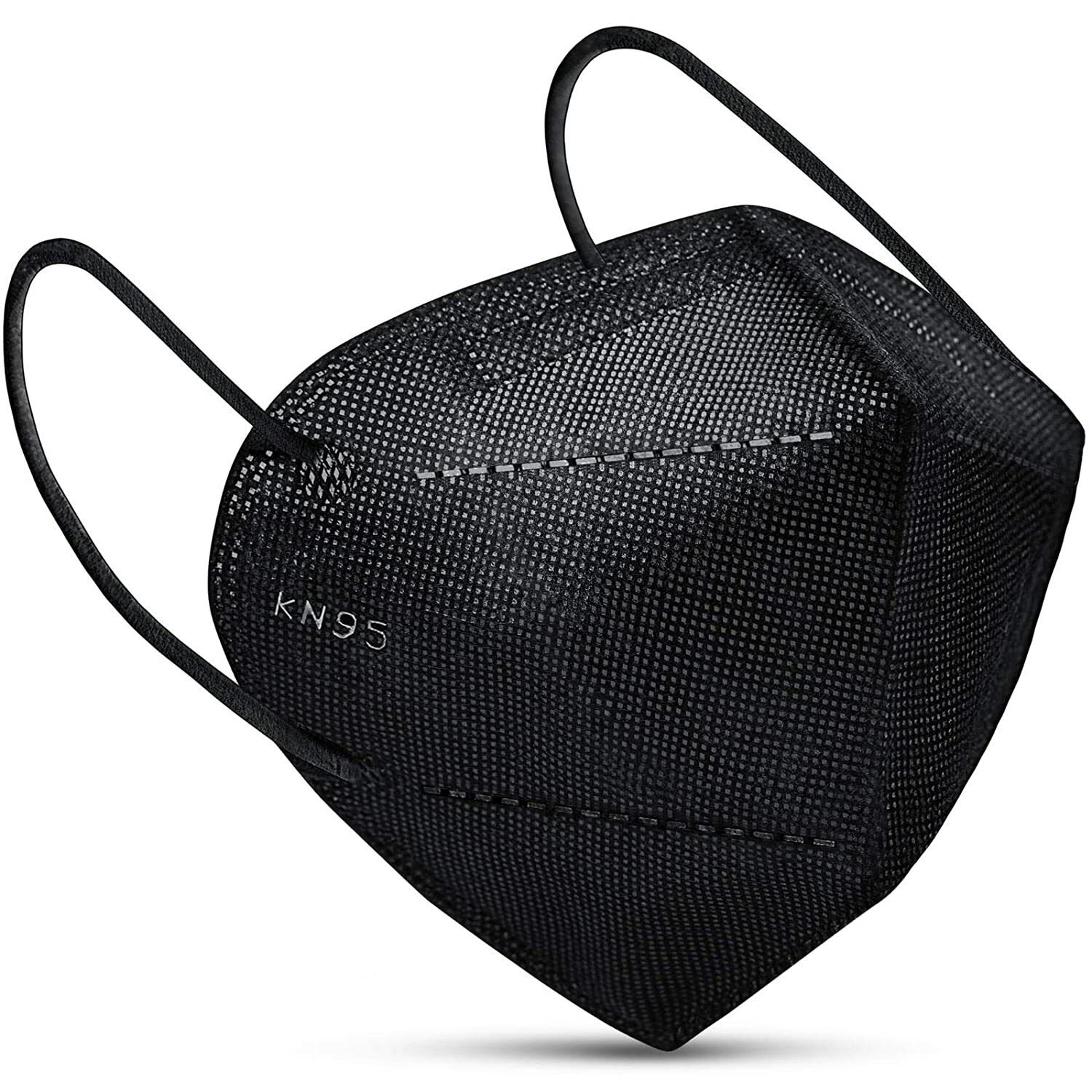 50/100 Pcs Black KN95 Face Mask 5-Layer Cover Protection Respirator Masks K-N95