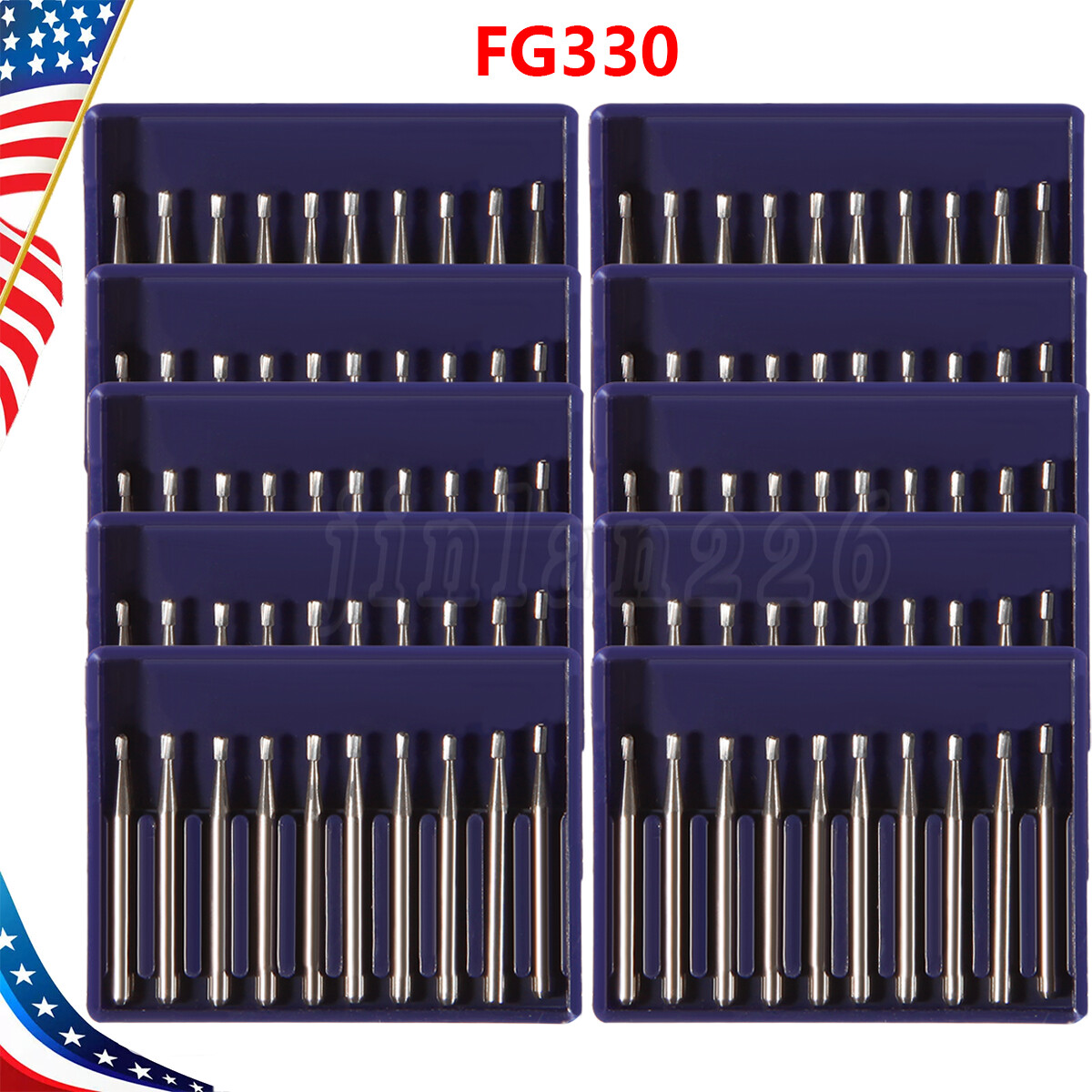 FG # 330 Dental Carbide 19mm Burs USA