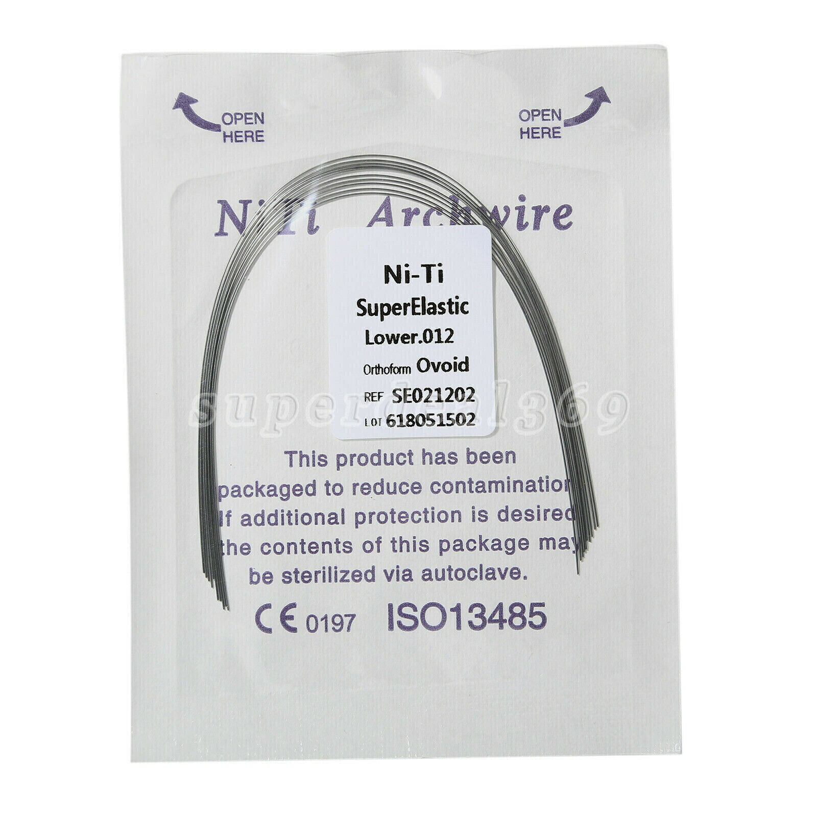 10pcs DENT Dental Orthodontic Super Elastic Niti Arch Wire Round Ovoid Form st