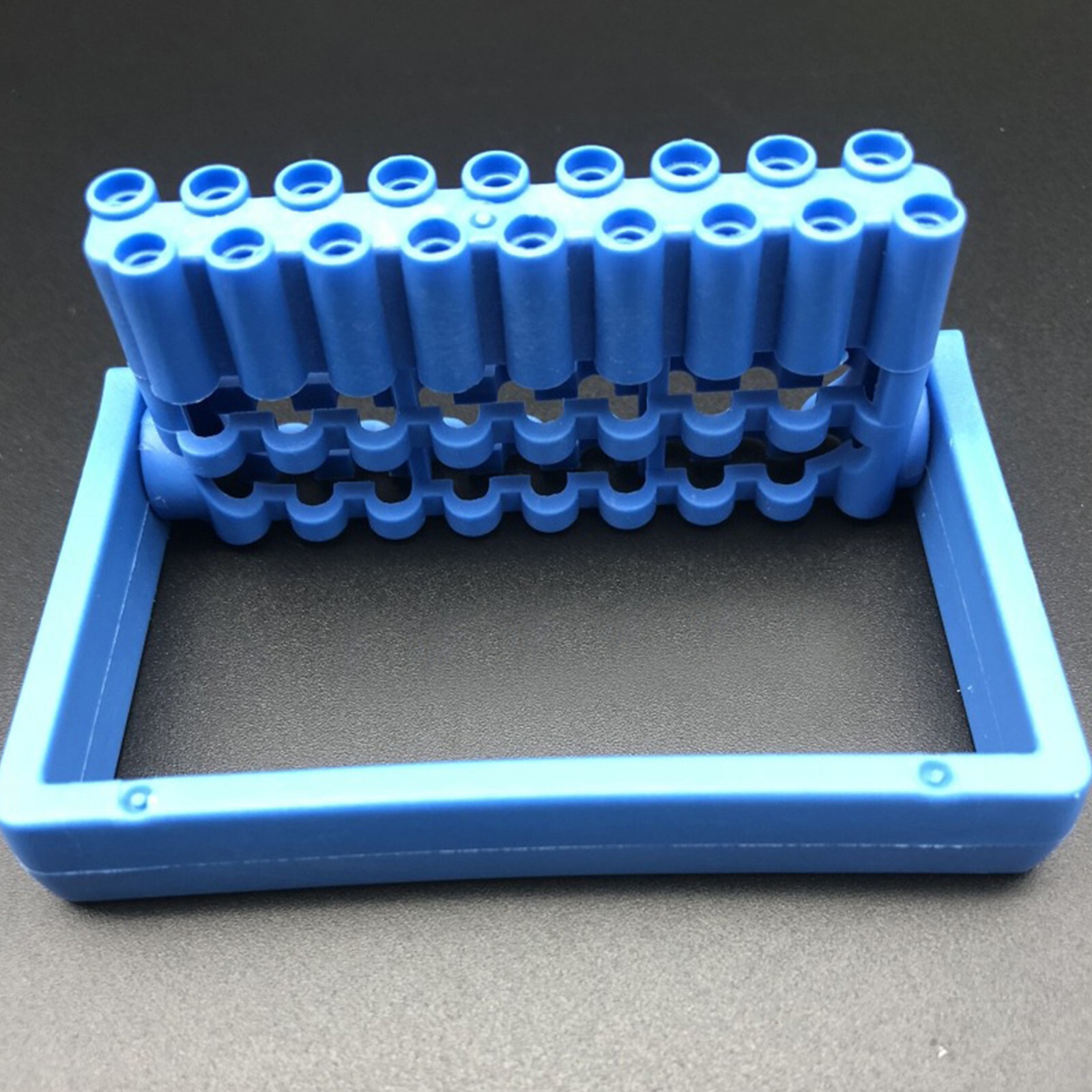 2Pcs Dental Endo Root Canal Files Holder Sterilizing Disinfection Box 18 Holes