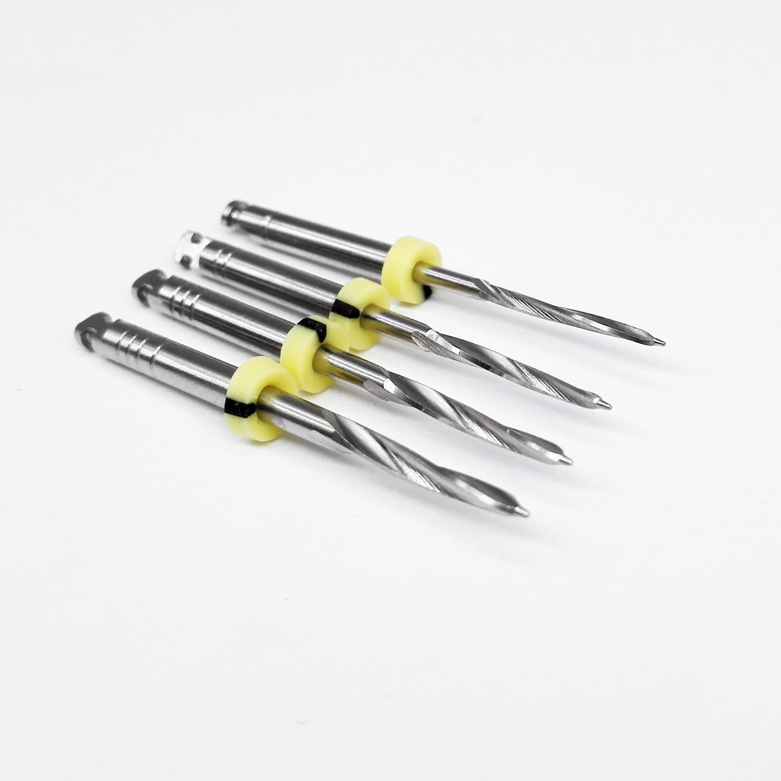 4Pcs/Pack Dental Endodontic F Drills Reamers For Fiber Post Stainless Steel 32mm