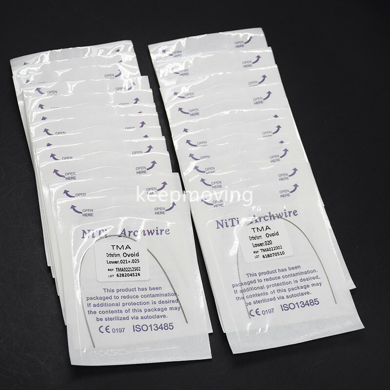 Dental TMA Molybdenum Beta Titanium Ti-Mo Alloy Arch Wire Rectangular/Round