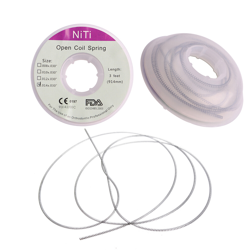 1Roll Dental Orthodontic Niti Open Coil Spring Spool .008/010/012/014 Inch 3Feet