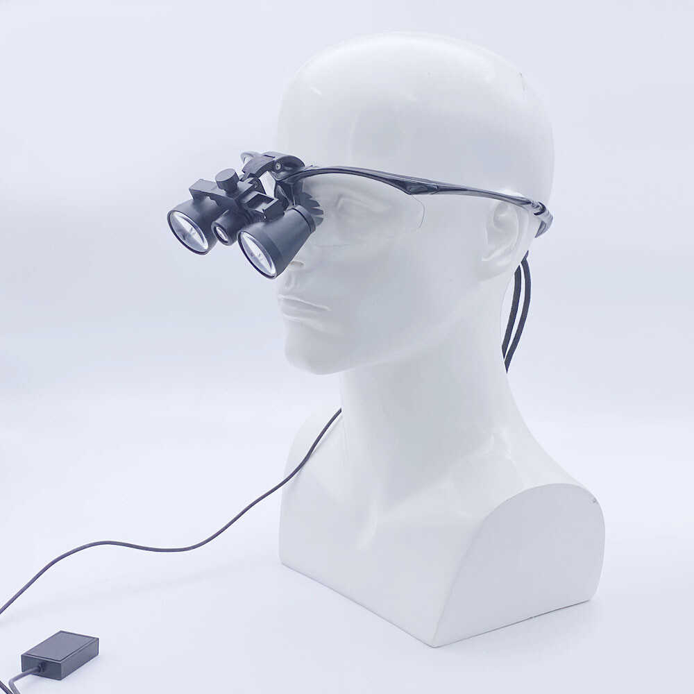 3.5X-340MM Dental Binocular Loupes Headband Magnifier with 3W Headlight Headlamp