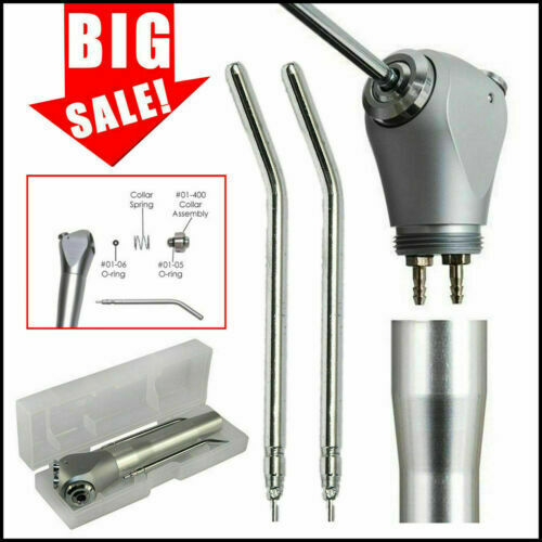 Dental Air Water Spray Triple Syringe 3 Way Handpiece w/ 2 Nozzles Tips Tubes de