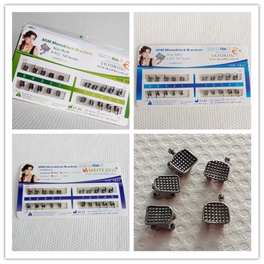 Orthodontic Dental Brackets Braces Mini Standard Roth MBT.022/.018 Hooks