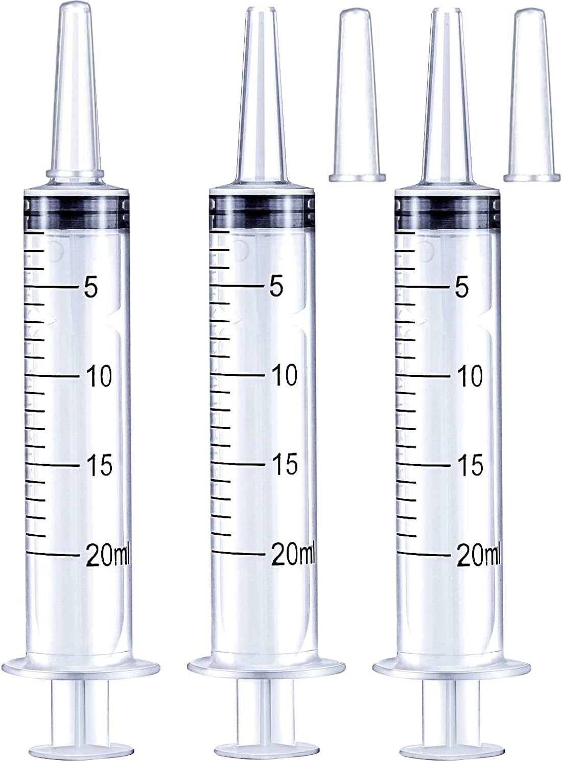 20ml Syringe for Liquid, Oral, Scientific Labs, Measurement, 20 ml, 3 pack