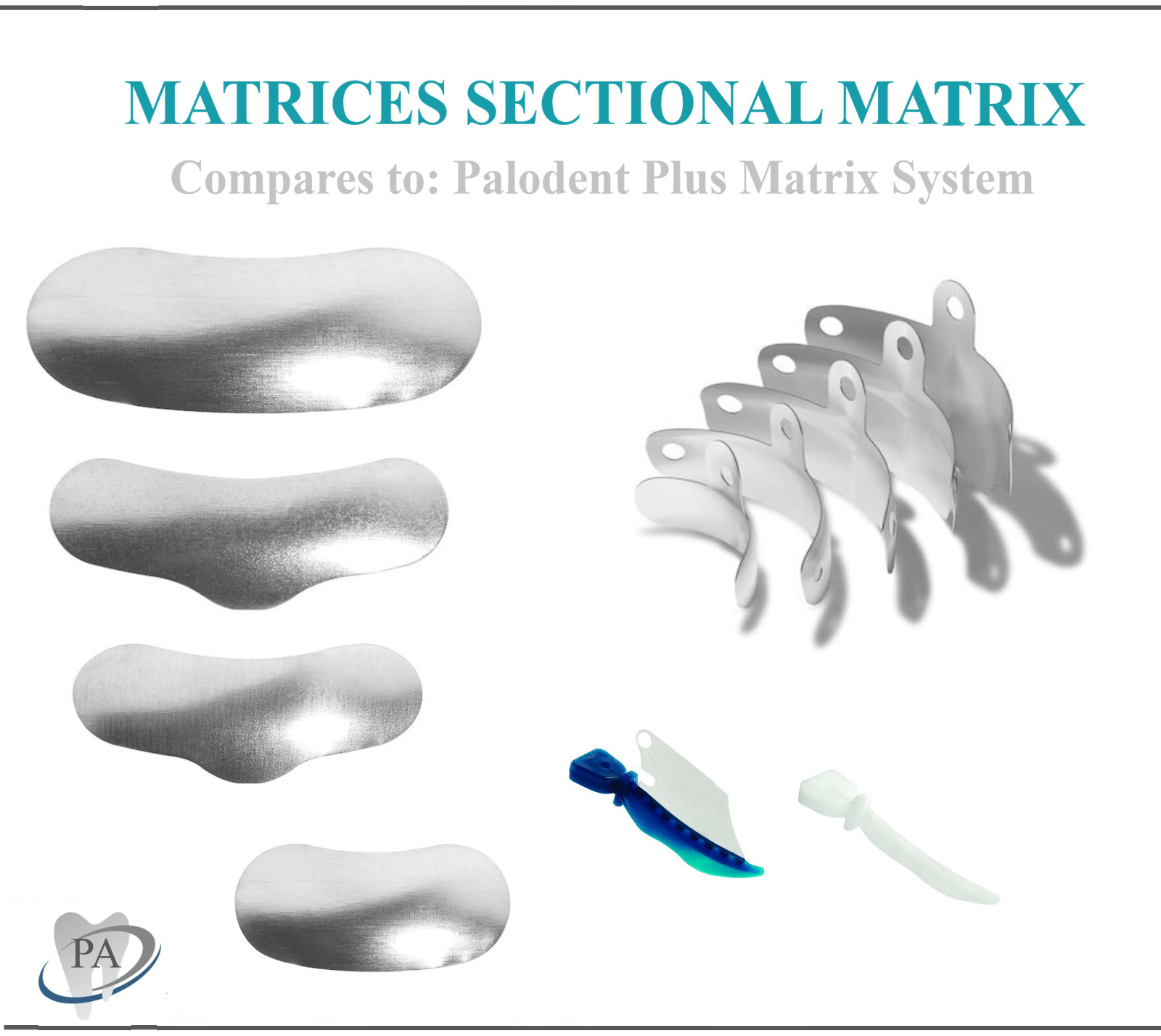 Dental Metal Matrices Sectional Contoured Matrix Refill Soft band .0015″ Thick