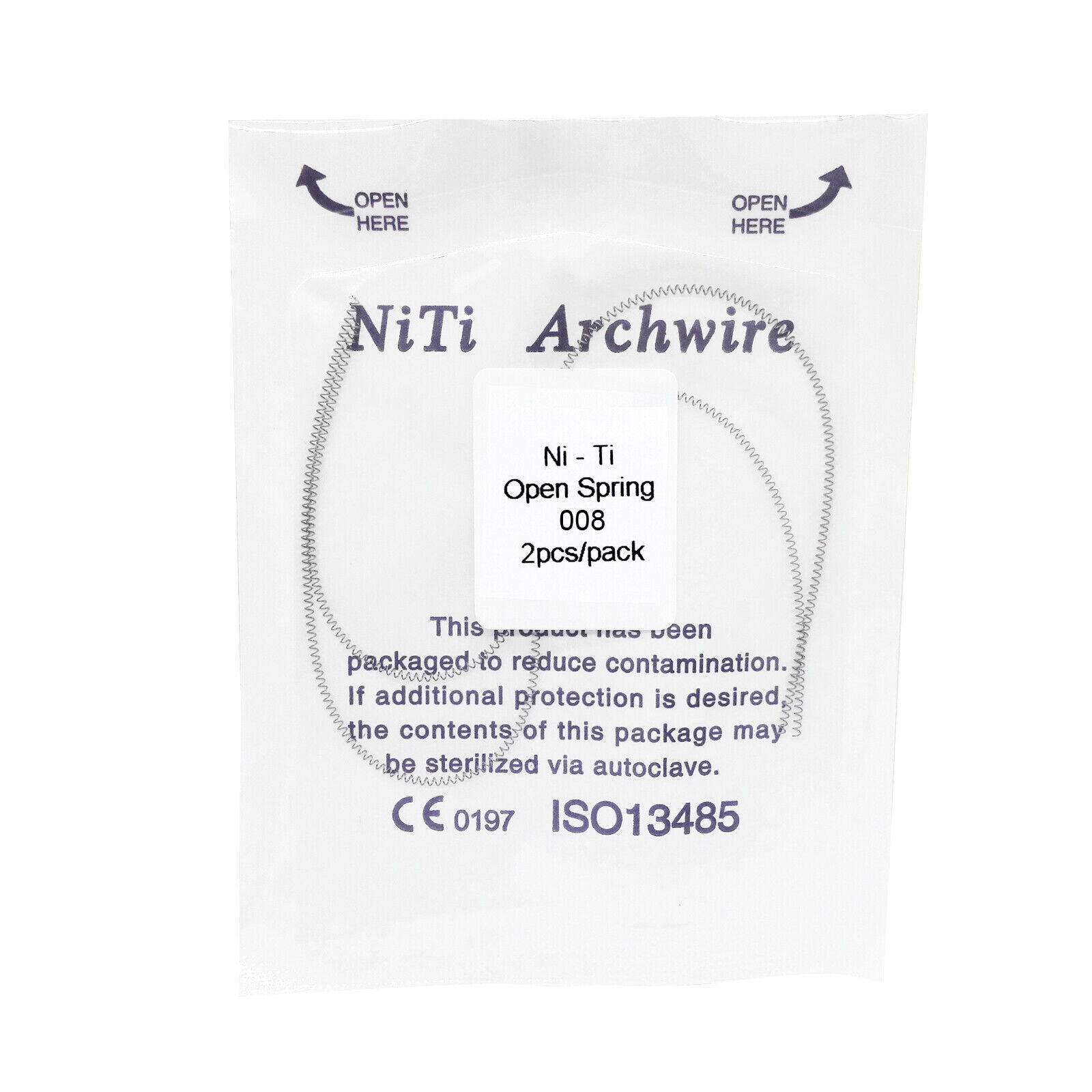 Dental Orthodontic Niti Alloy Open Coil Spring Closed Coil Spring Open & Closed