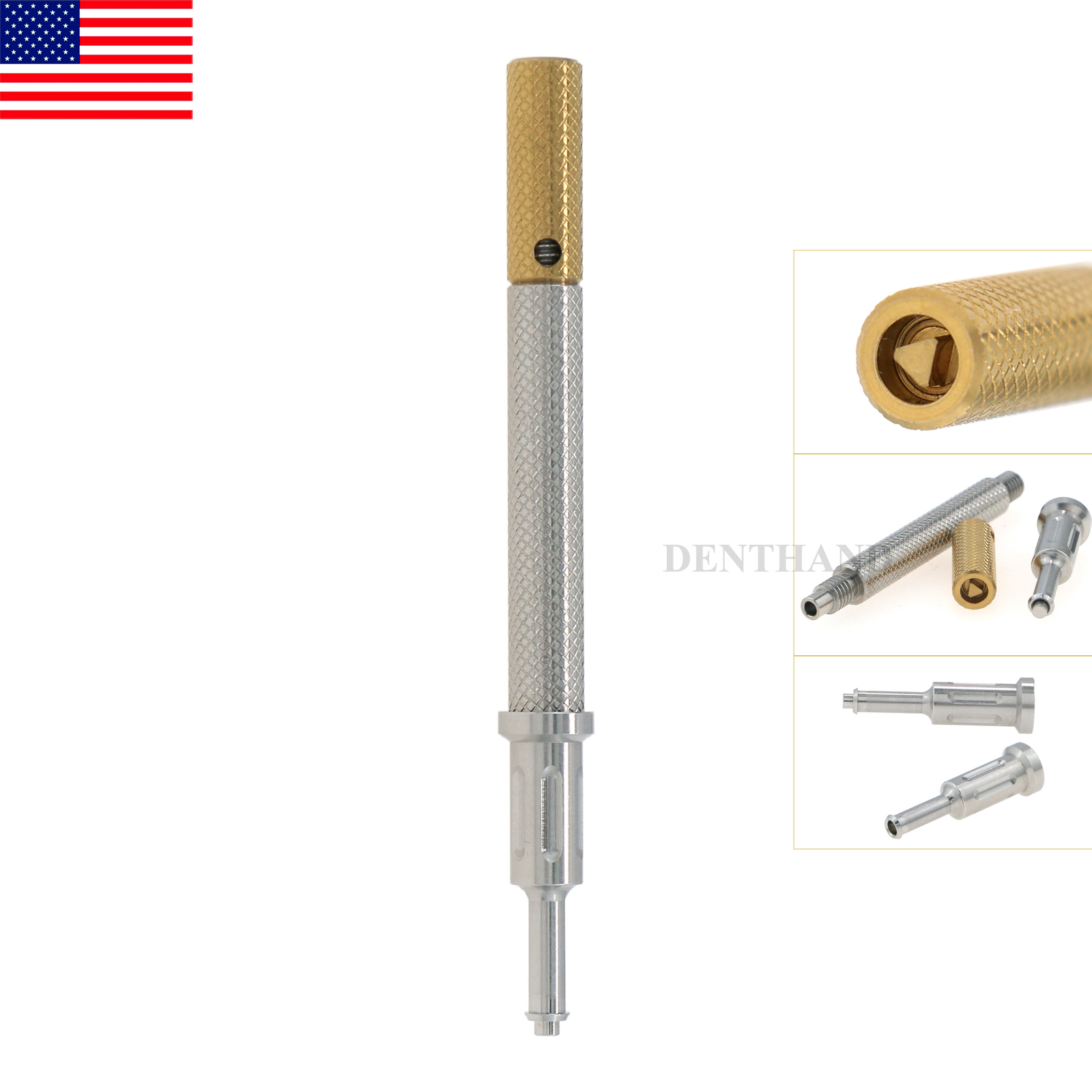 US Dental 3 IN 1 Core Tool for Remove Insertion Male Caps