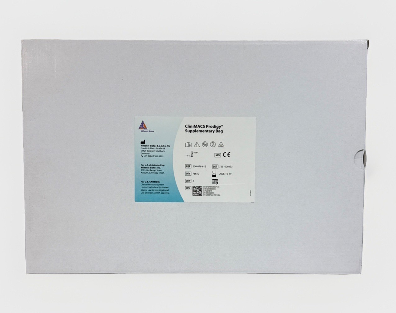 Miltenyi Biotec CliniMACS Prodigy Supplementary Bags (2 Bags) Exp 10/26