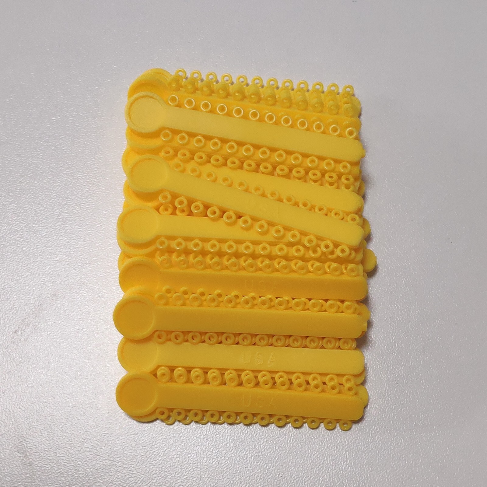1Bag Dental Ligature Ties Orthodontic Elastics Rubber Bands Ligation Gun 38Color