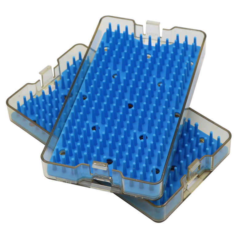 PPSU sterilization tray case sterilising w/ silicone mat surgical instrument