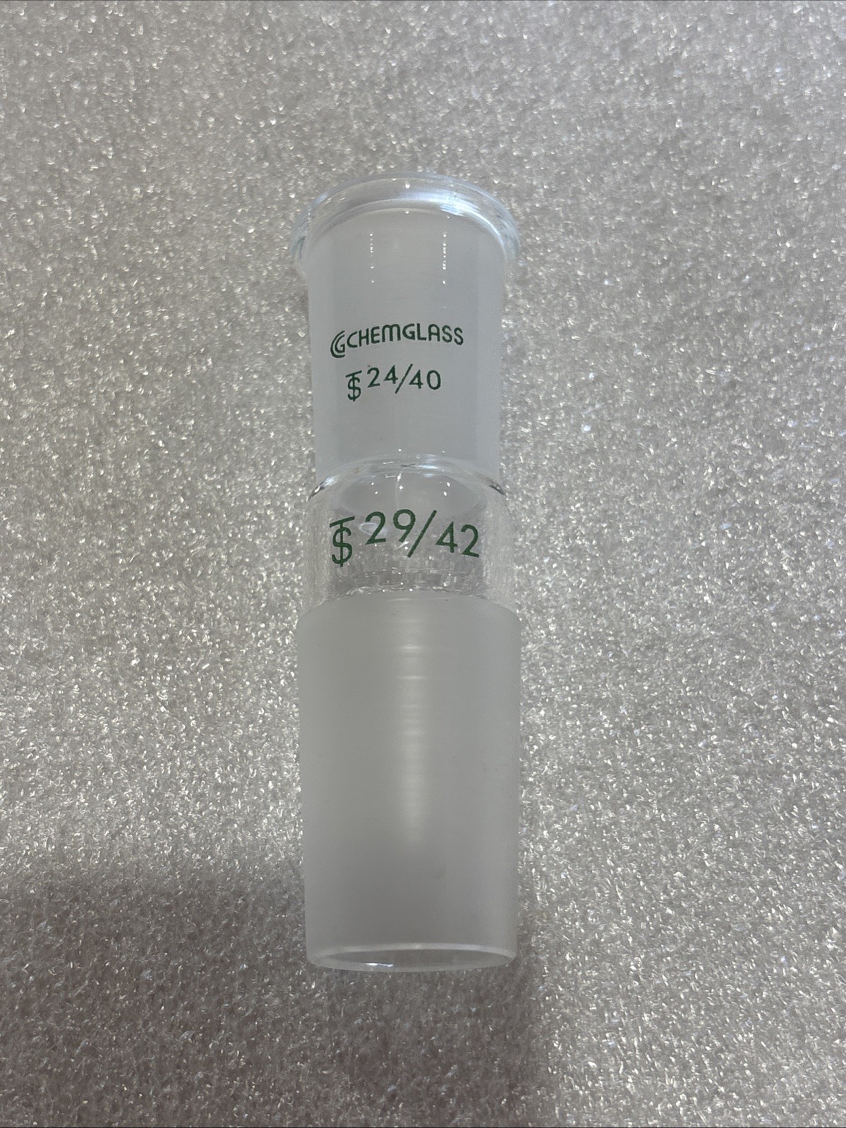 Chemglass Reducing Connecting Adapter 24/40 Outer to 29/42 Lower Inner CG100029