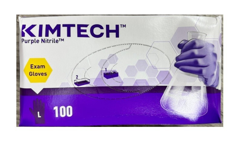 Kimtech purple nitrile ( L -100) Exp 01/30/2025