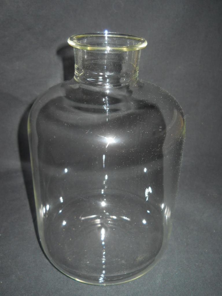 Laboratory 2000mL 2L Glass Reagent Bottle, 51mm ID Neck No Stopper