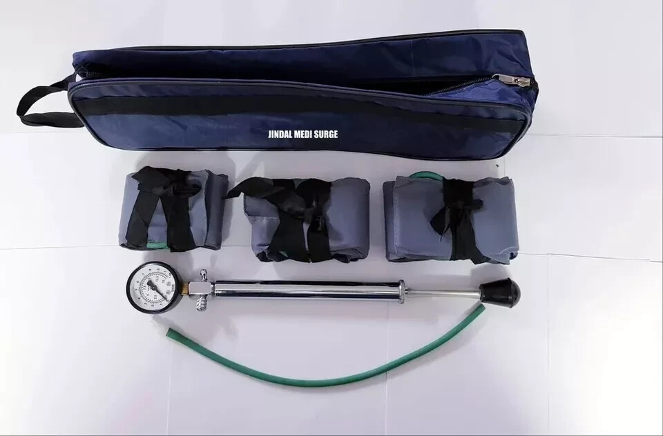 3 Cuff Manual Pneumatic Tourniquet System With Bag + Free Shipping