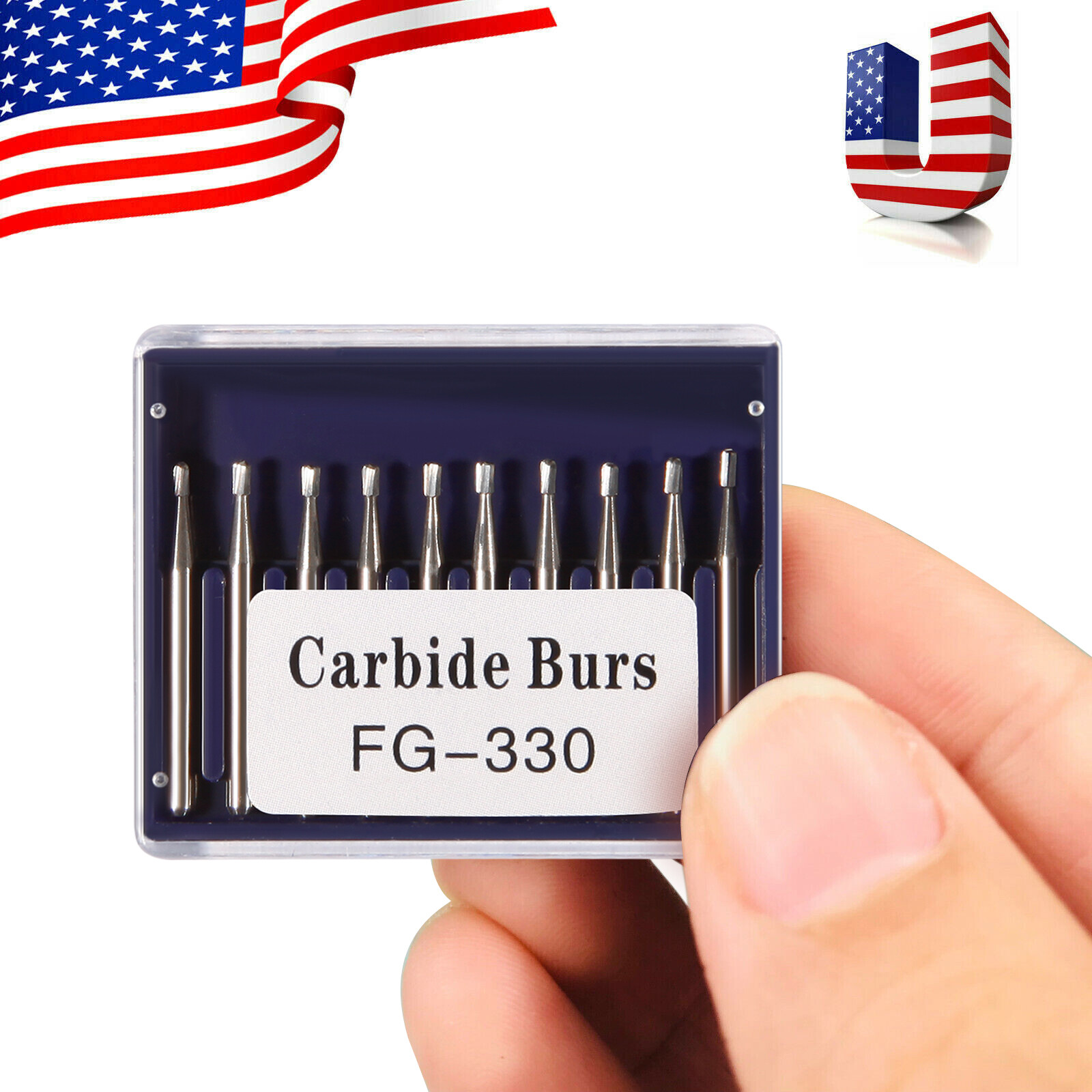 FG330 Carbide Burs Friction Grip Made in China (100-10) Burs