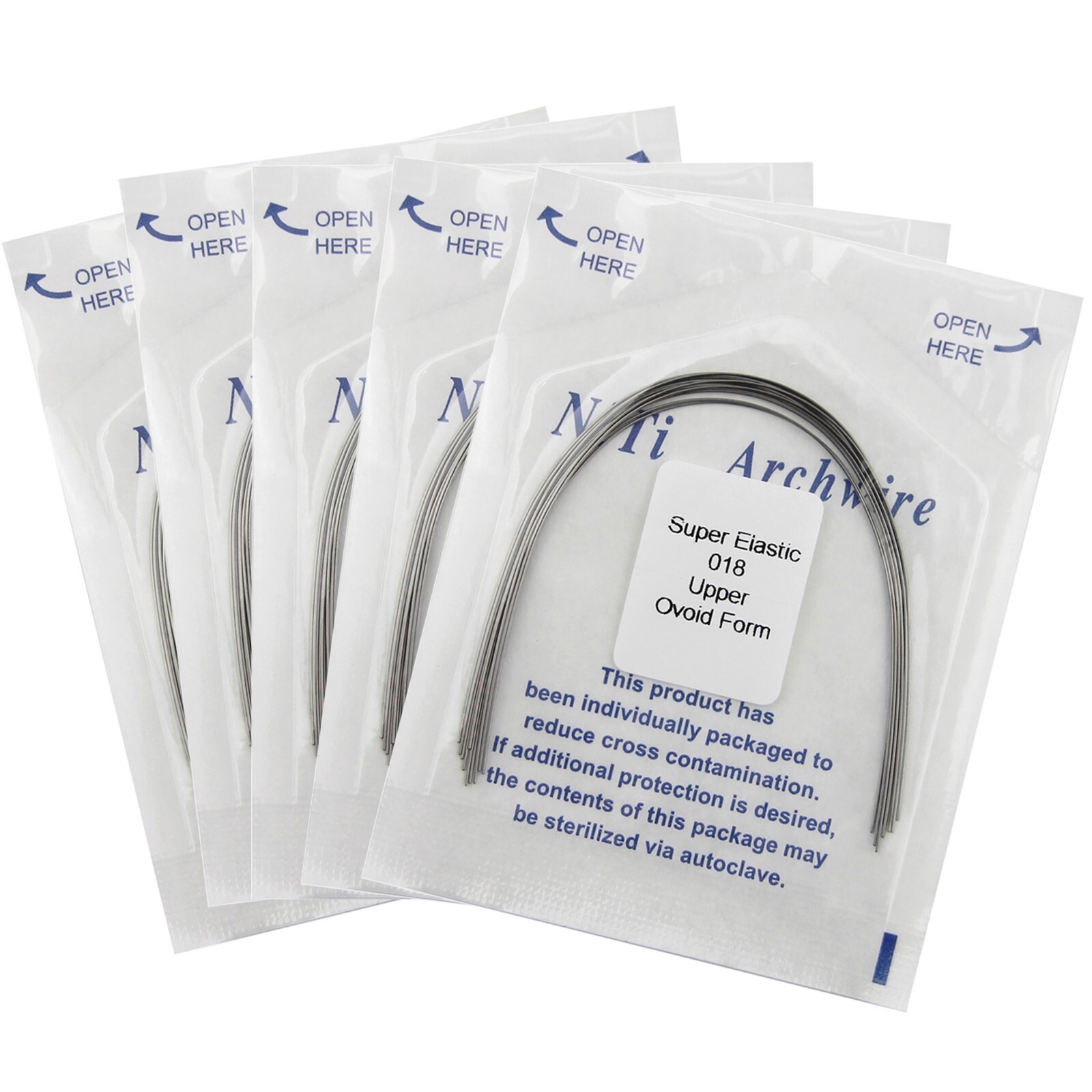 Orthodontic Arch Wire Niti Round Rectangular Ovoid Natural arcos de ortodoncia
