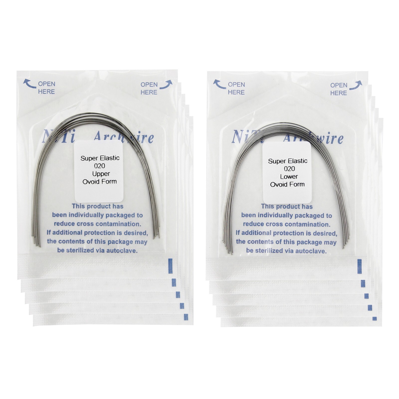 Orthodontic Arch Wire Niti Round Rectangular Ovoid Natural arcos de ortodoncia
