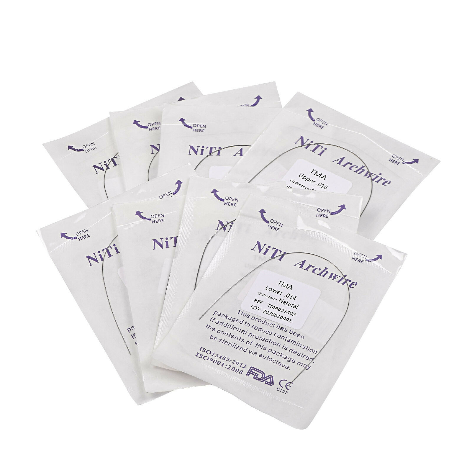 Dental TMA Molybdenum Beta Titanium Ti-Mo Alloy Arch Wire Rectangular/Round