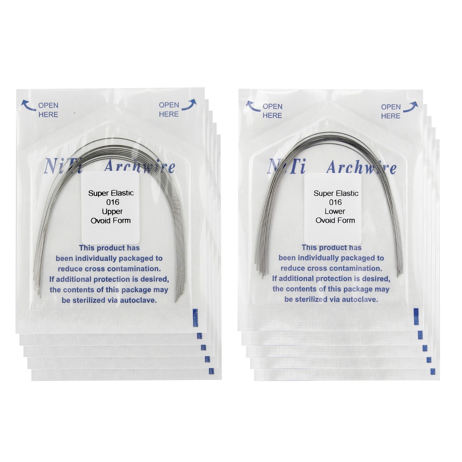 Orthodontic Arch Wire Niti Round Rectangular Ovoid Natural arcos de ortodoncia