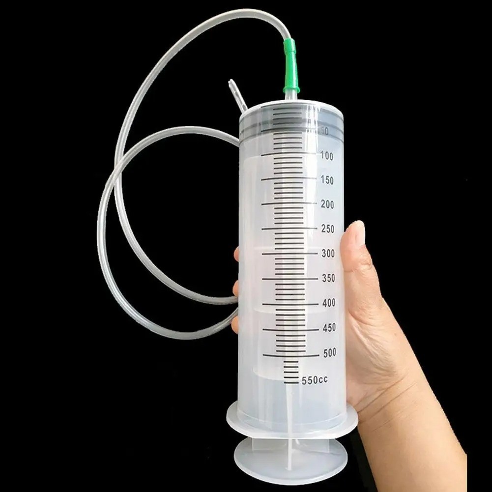 100/300/550ml Large Capacity Syringe Oil Pump with 1m Hose Measuring Pump Gift
