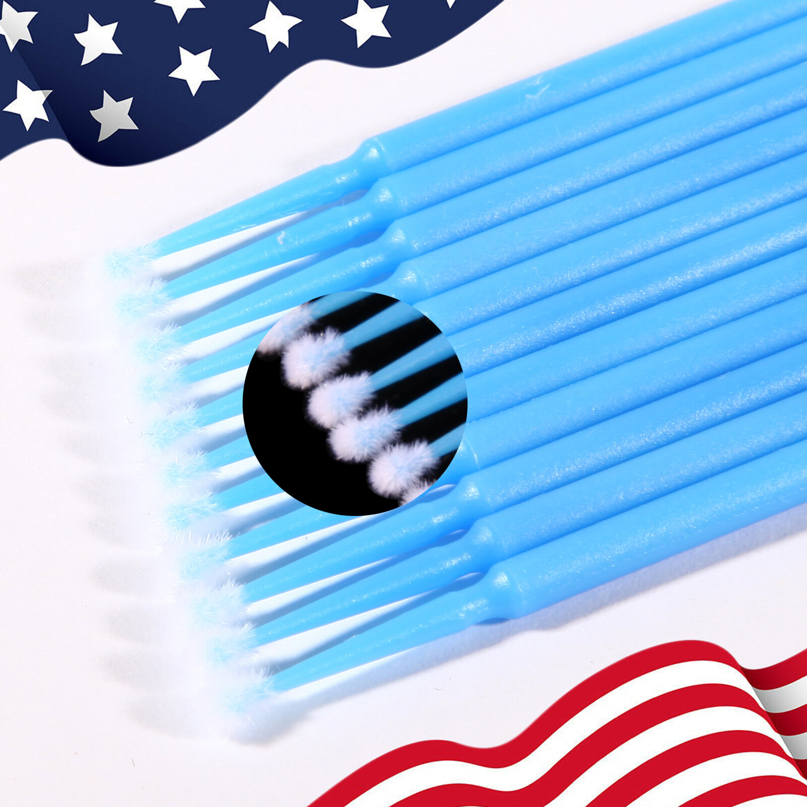 100-1000pcs Dental Microbrush Micro Brush Applicators Tips 2.5/2.0/1.5/1.2mm