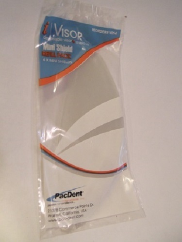 6pk Visor Replacement Mini Shield for Pac-dent iVisor V014