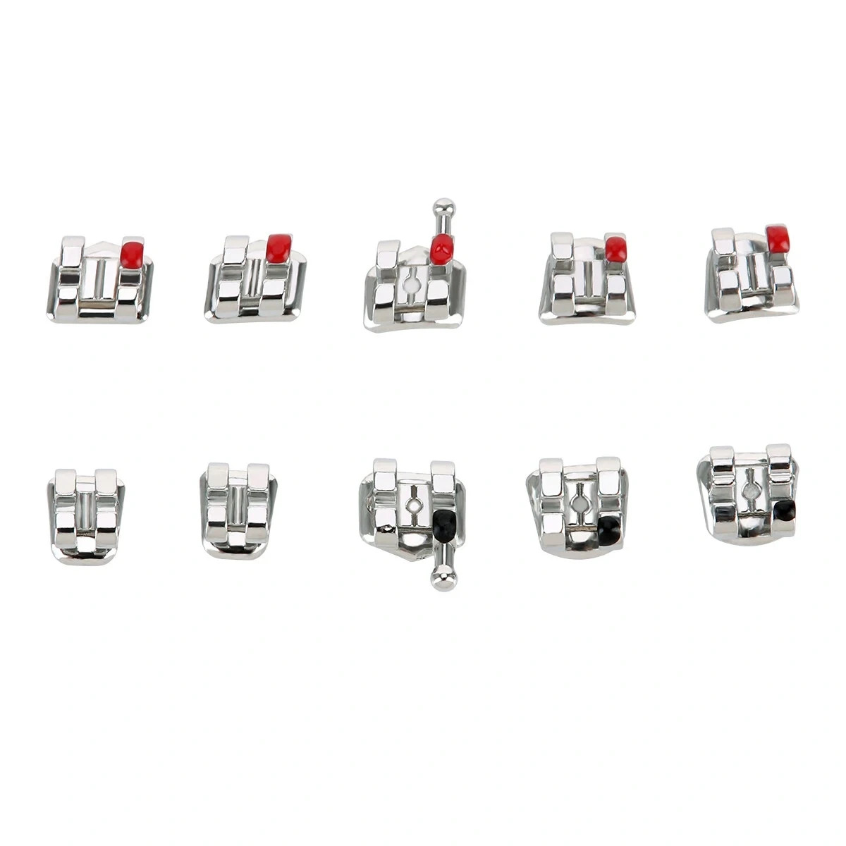 10 Packs Separable Dental Orthodontic Brackets Roth/MBT Mini/Standard 018/022
