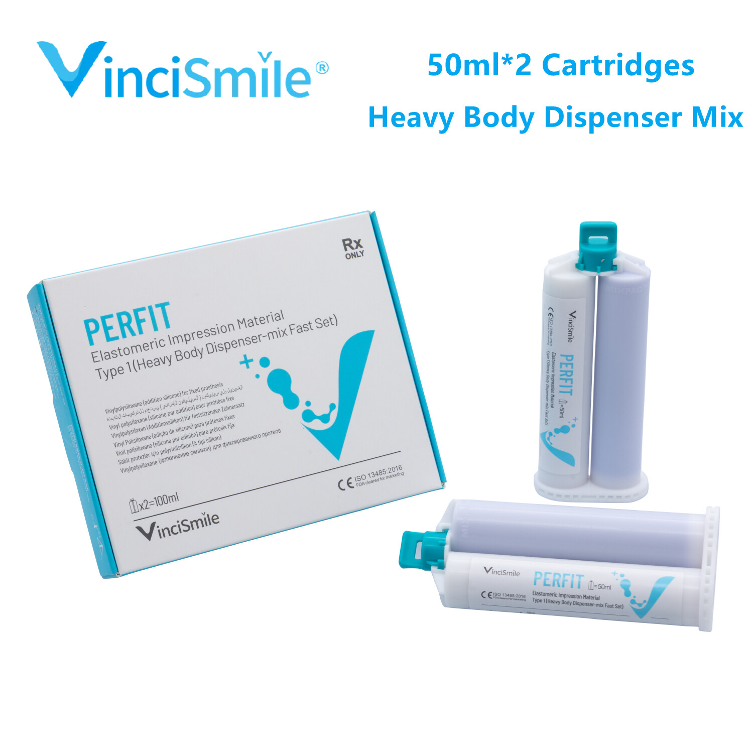 Dental Heavy Body Fast Set VPS PVS Impression Material Auto/ Dispenser Mix