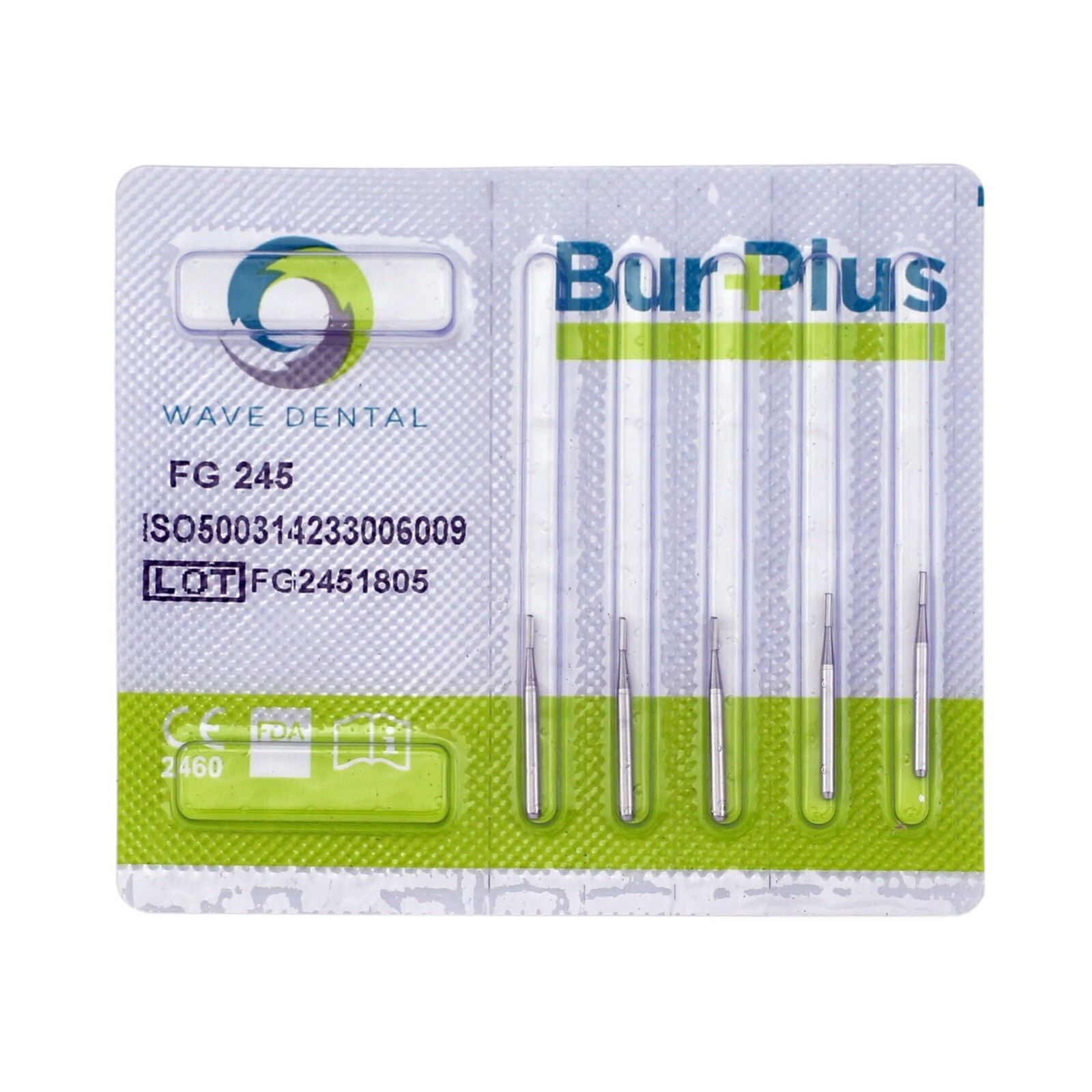Wave Dental Bur #245 Tungsten Carbide High Speed Friction Grip FG Amalgam Prep