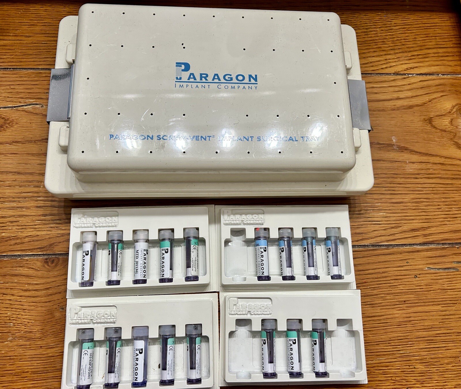 Paragon Dental Implant Surgical Tray /17 implants 3.7, 4.7 mm-Expired