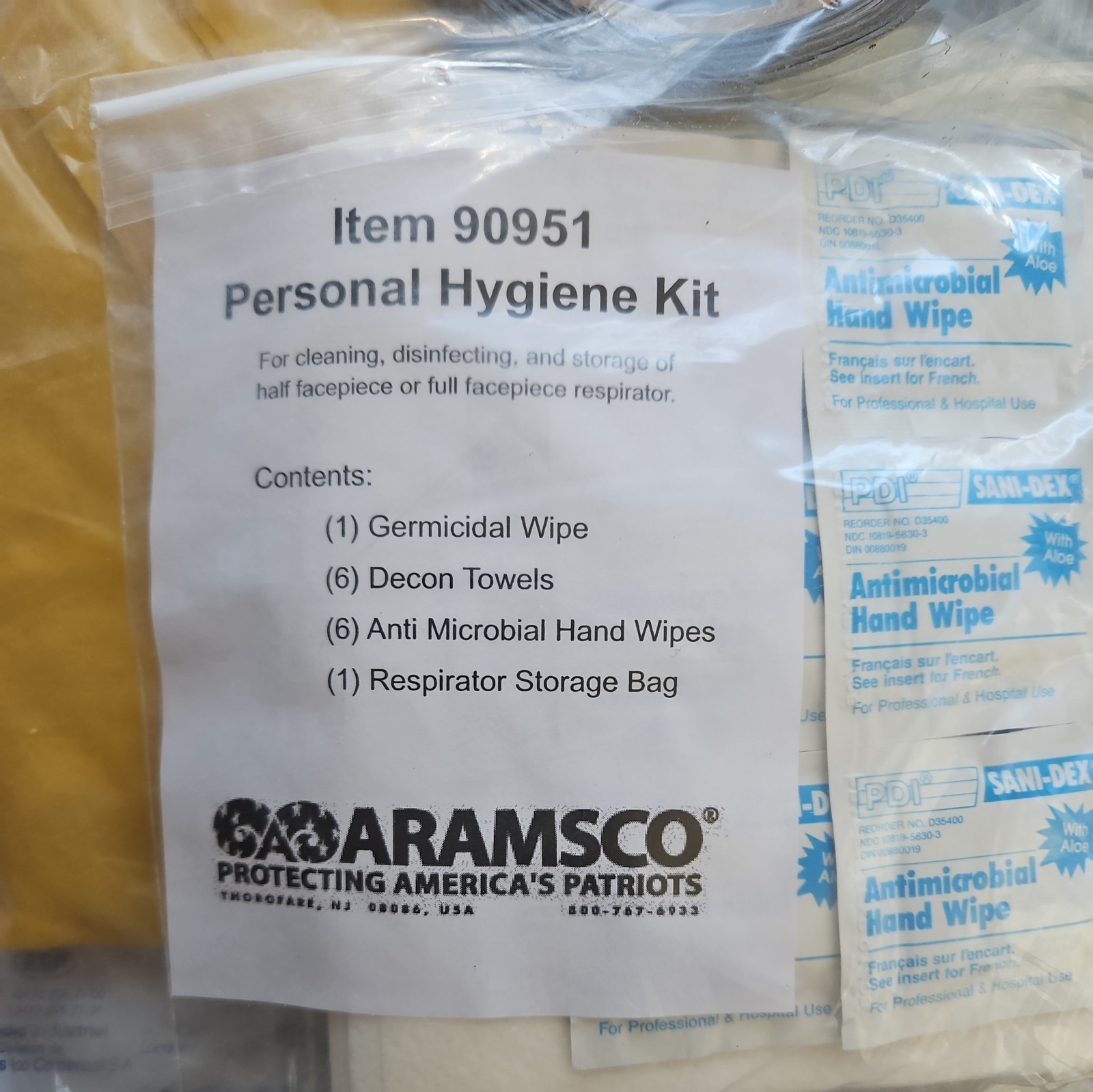 Aramsco Hospital PPE Kit Large. RESPIRATOR NOT INCLUDED!!
