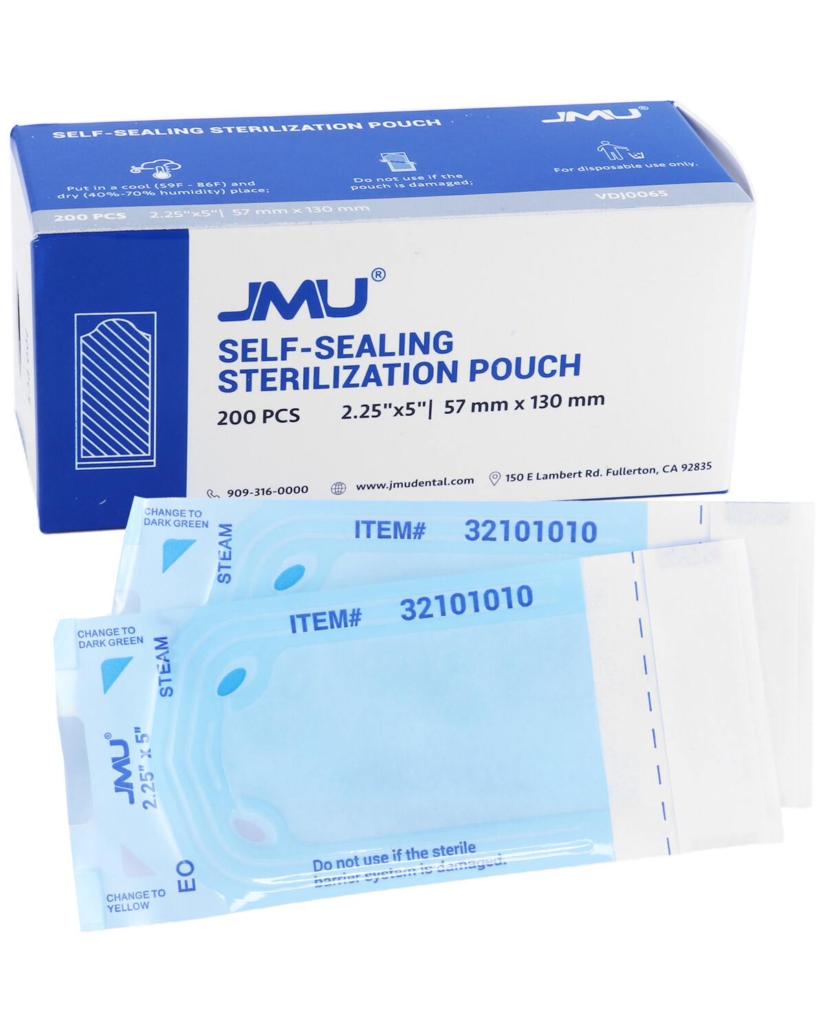4000 JMU Self Sealing Pouches Sterilization Indicator Dental Medical ALL Sizes
