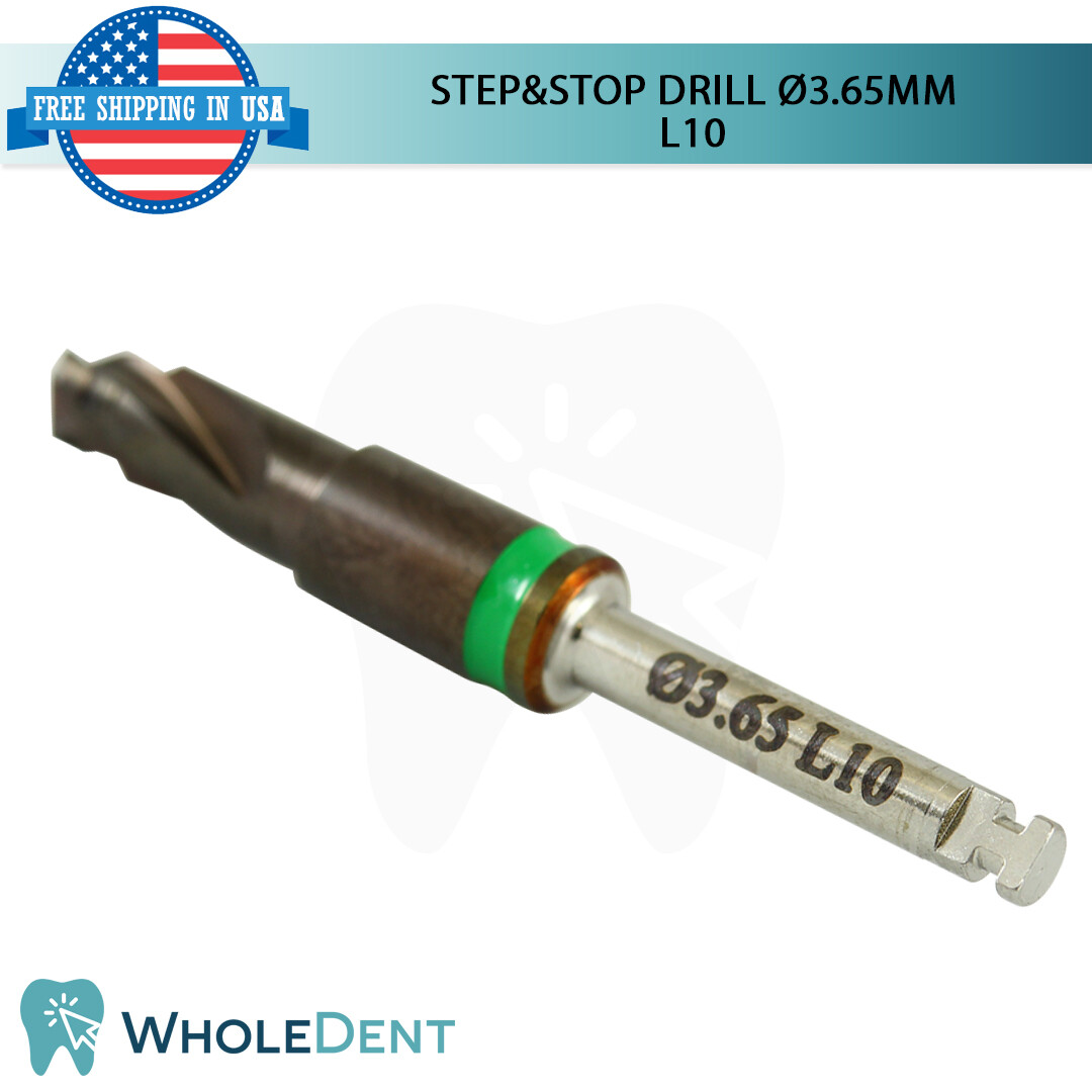 Integral DLC Step&Stop Drill Ø3.65 External Irrigation Pre Stopped Stopper