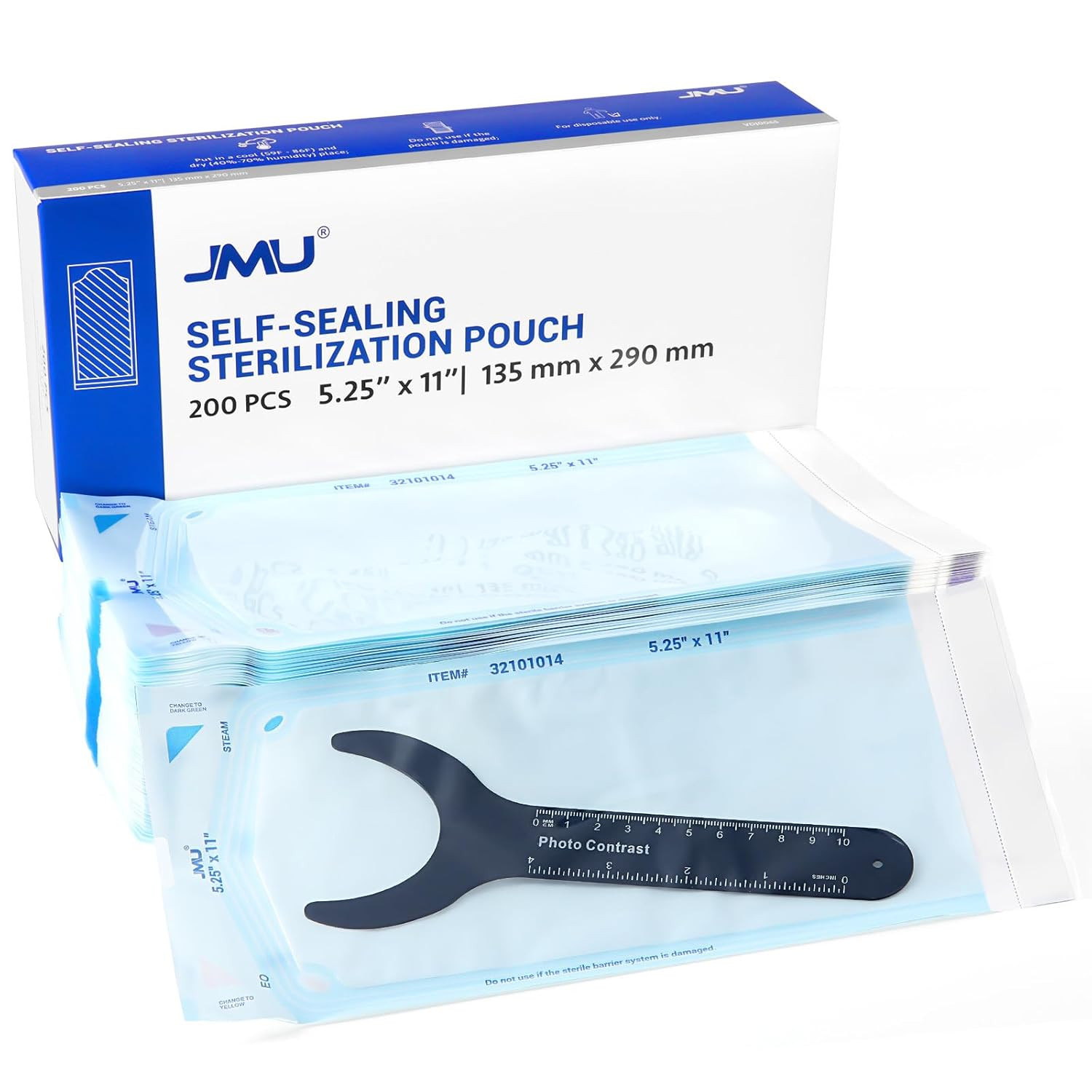 200 Self Sealing Sterilization Pouches, 5.25″ X 11″ (5.25X10) Autoclave Bags