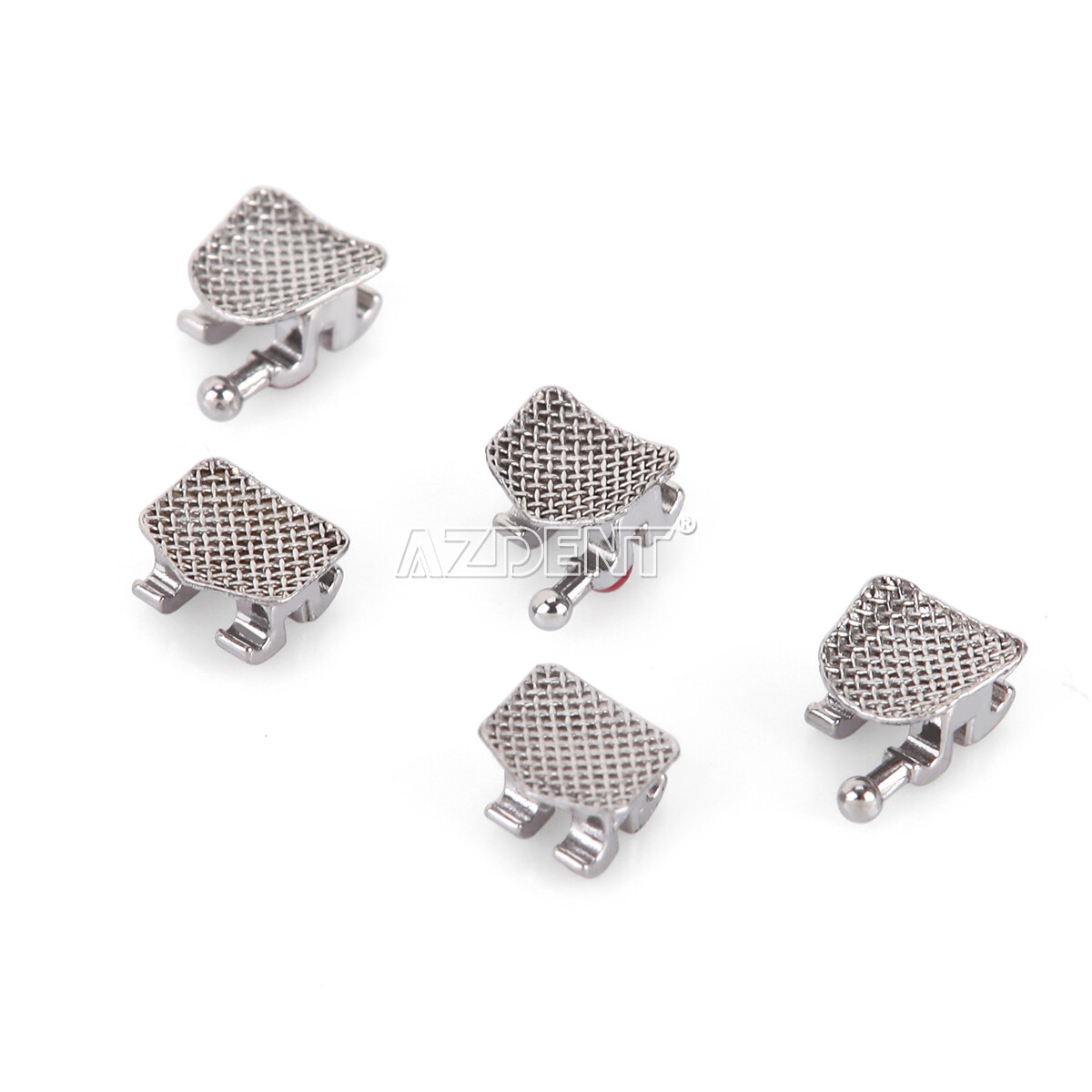 AZDENT Dental Orthodontic Brackets Braces Standard & Mini Roth & MBT Hooks 3-4-5