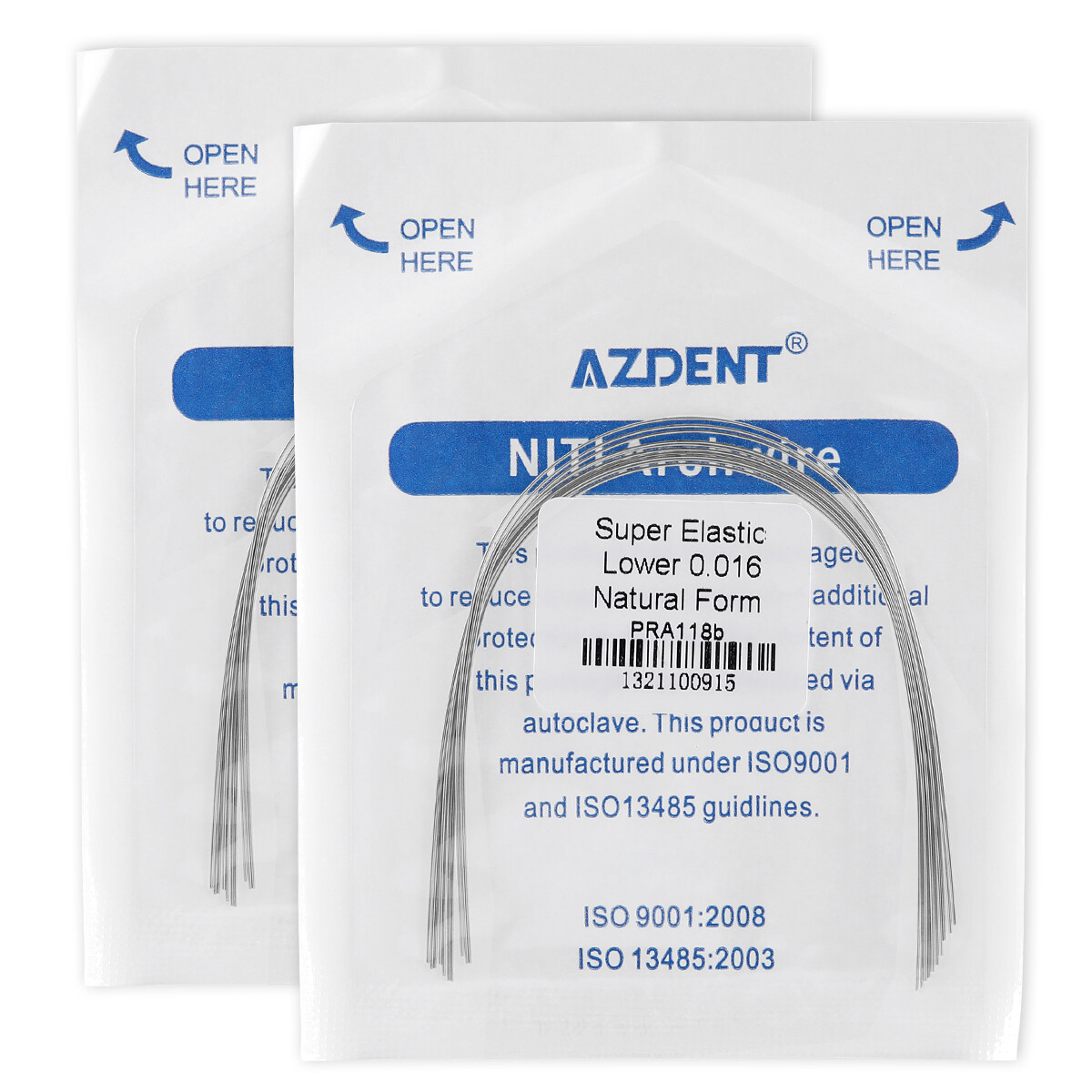 AZDENT Dental Orthodontic Niti Arch Wire Super Elastic Natural Nature Form Round