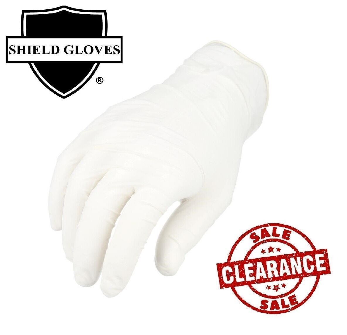 1000 Pcs Powder Free Latex Disposable Exam Gloves Large 4.5 Mil Natural Rubber