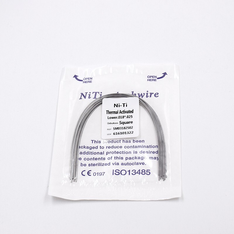 Dental Orthodontic Heat Thermal Activated/Stainless Steel/Niti Rectangular Wire