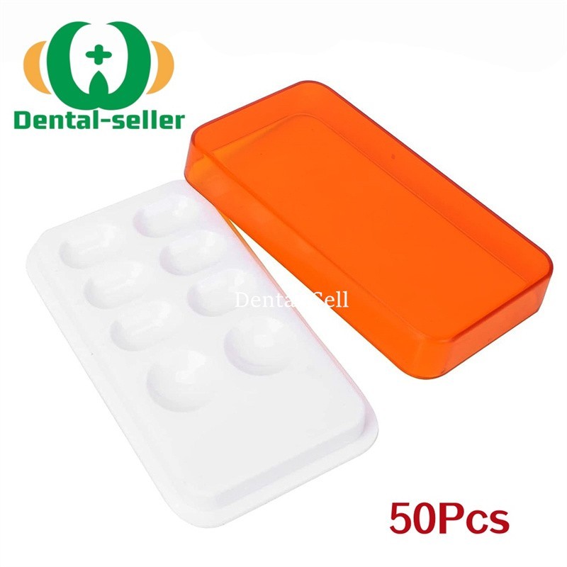 50Pieces Dental Mixing Well Composite Resin Light-proof Shading Cover Protection