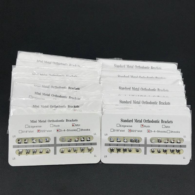 10 Packs Dental Orthodontic Metal Brackets Mini Roth/mbt 022 Slot