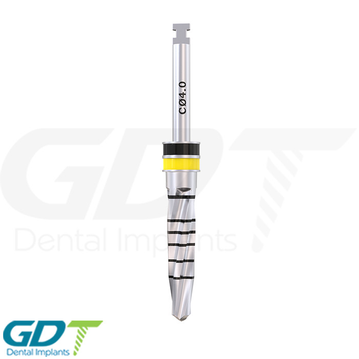 Conical Drill 2.7mm – 4.0mm, External Irri gated, Dental Im plant Sur gical Tool