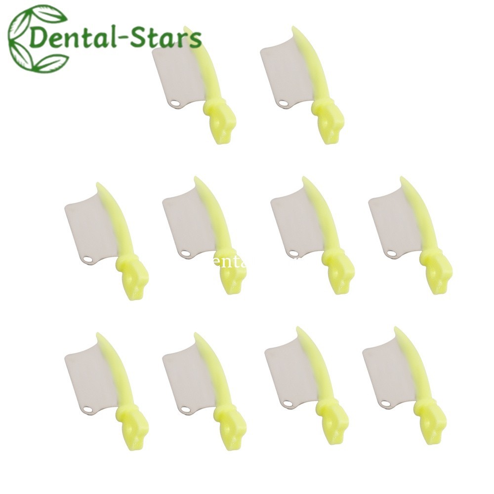 50/500Pcs Dental Prime Teeth Interproxima Wedge with Metal Matrix Fender Wedges