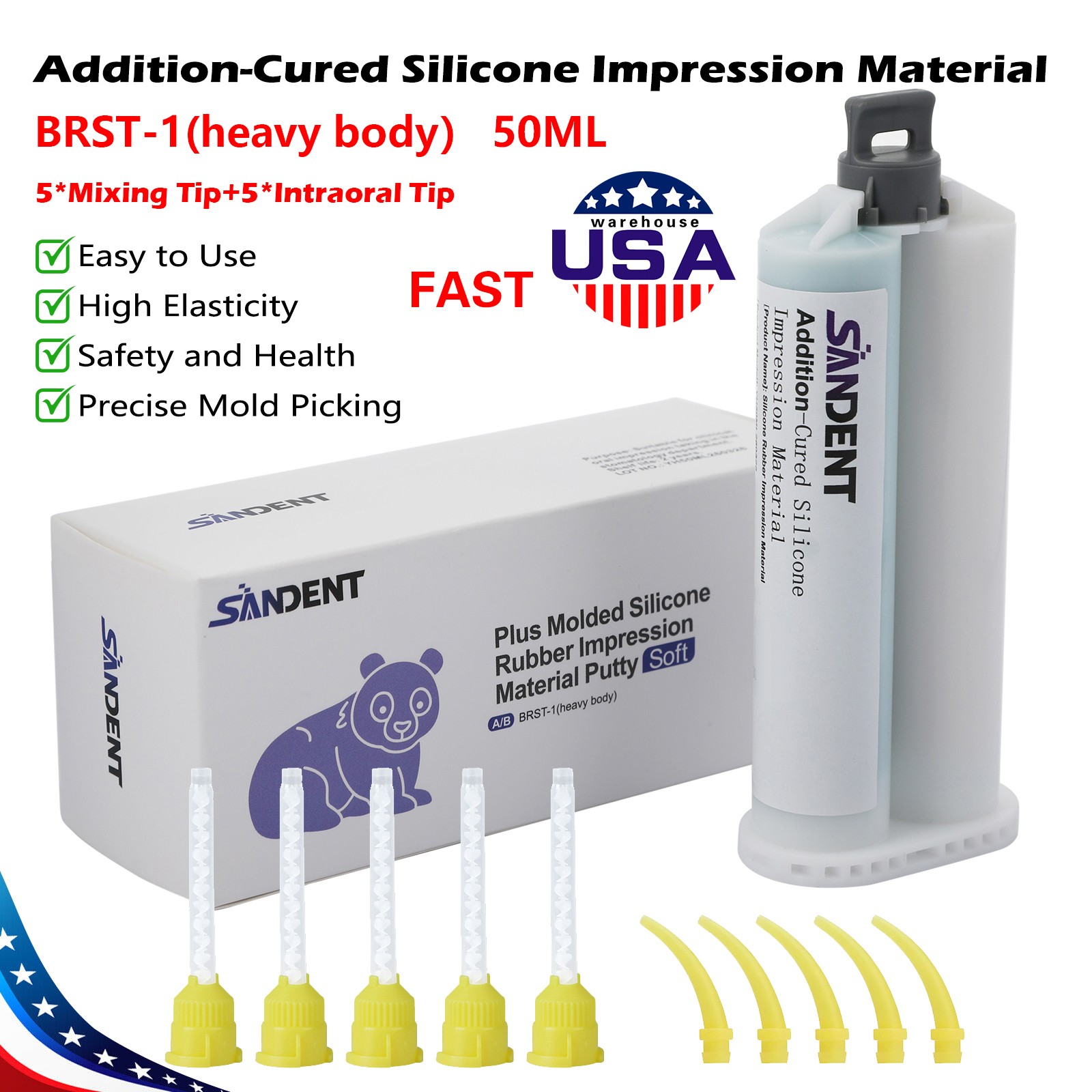 Dental VPS Impression Material Light/Medium Body / Heavy Body – Fast Set
