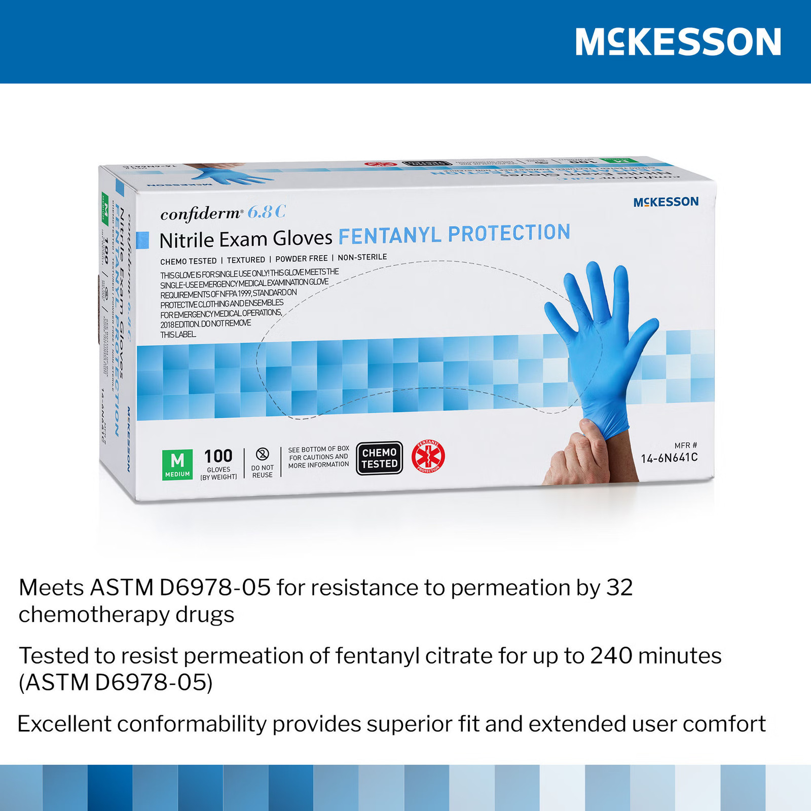 McKesson Nitrile Exam Glove – 100 per Box